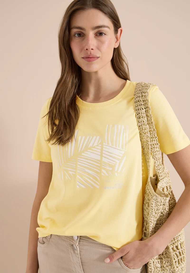 Leaves FP T-Shirt, buttermilk yellow