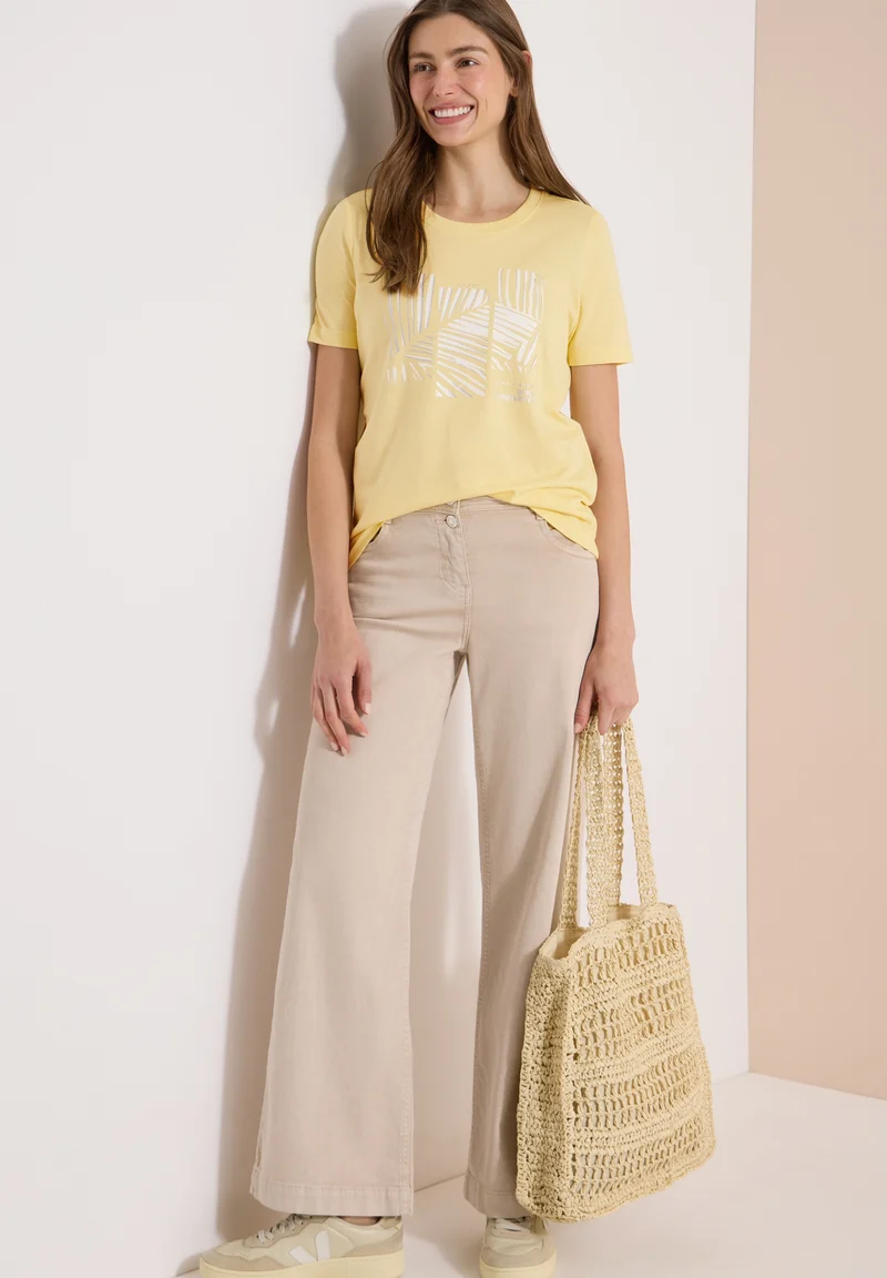 Leaves FP T-Shirt, buttermilk yellow