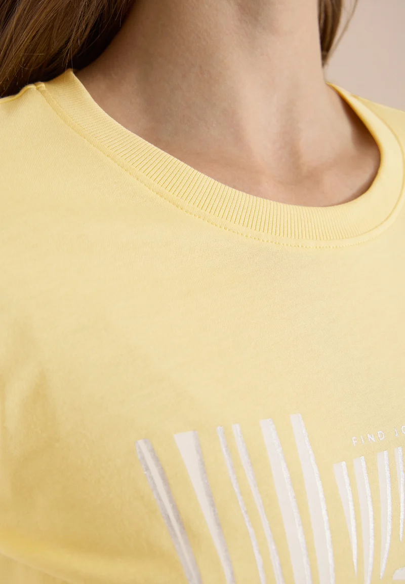Leaves FP T-Shirt, buttermilk yellow