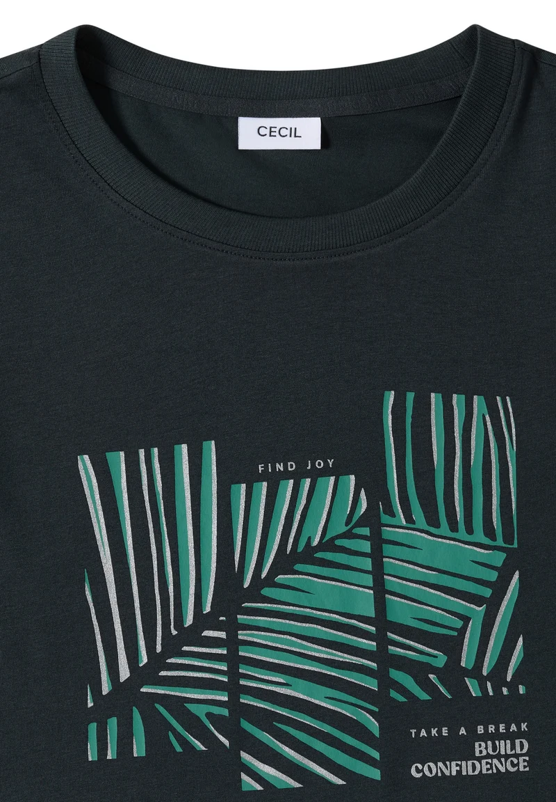 Leaves FP T-Shirt, palm breeze green