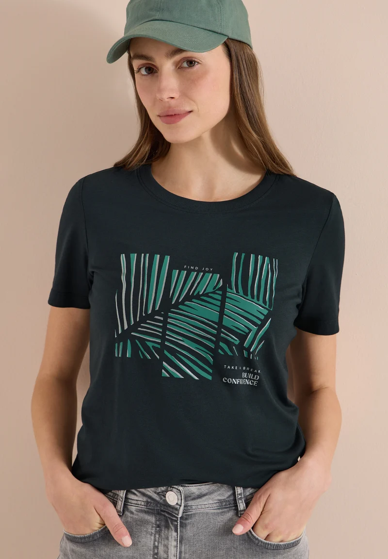Leaves FP T-Shirt, palm breeze green