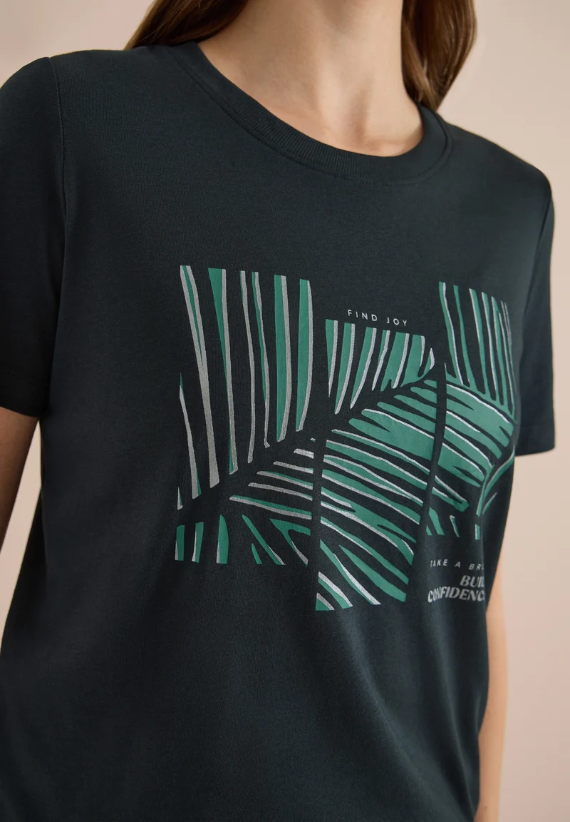 Leaves FP T-Shirt, palm breeze green