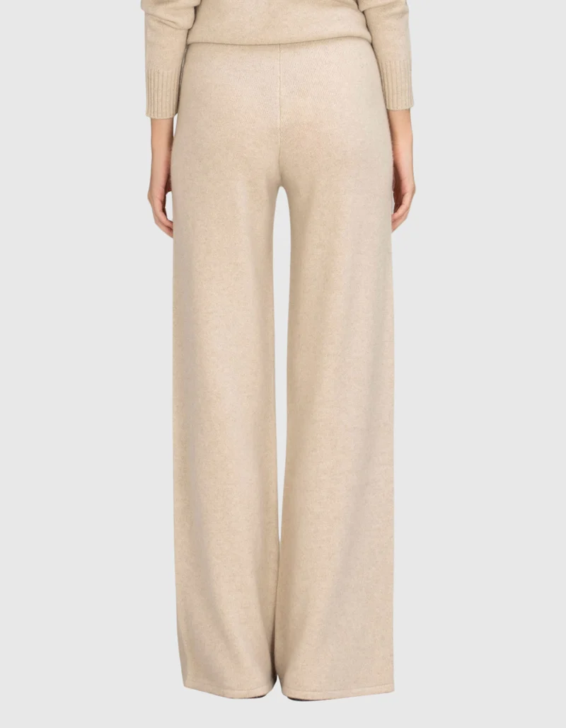 Wide-Leg Kaschmir Hose
