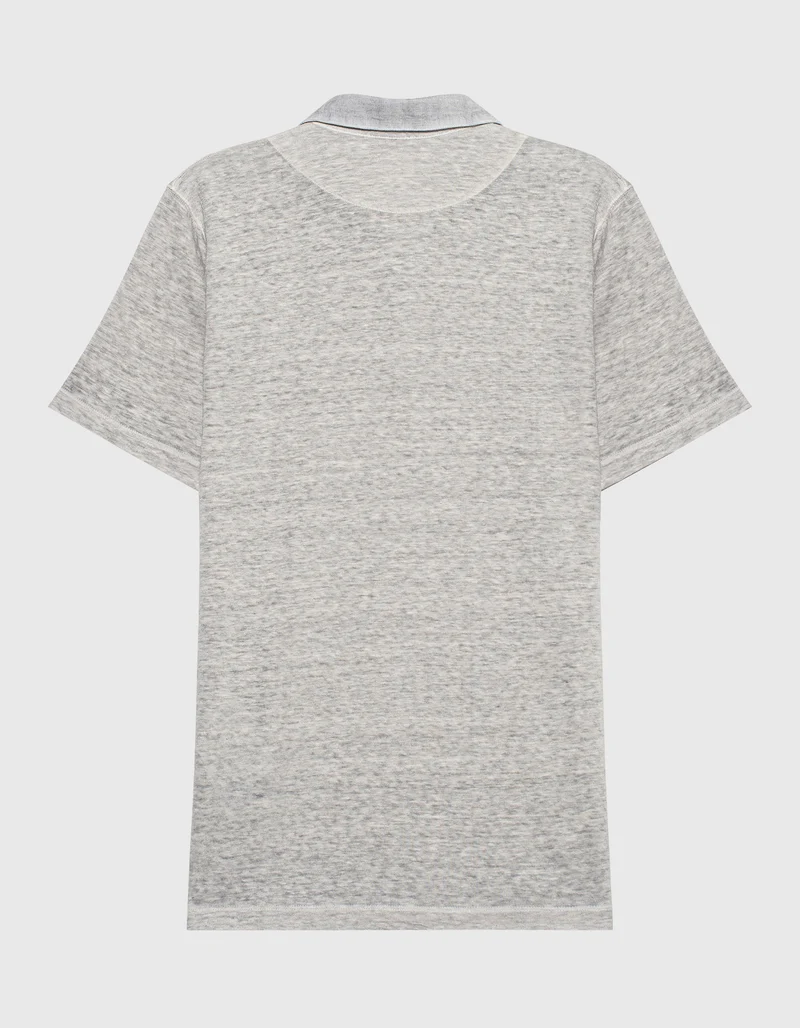 Leinen-Poloshirt
