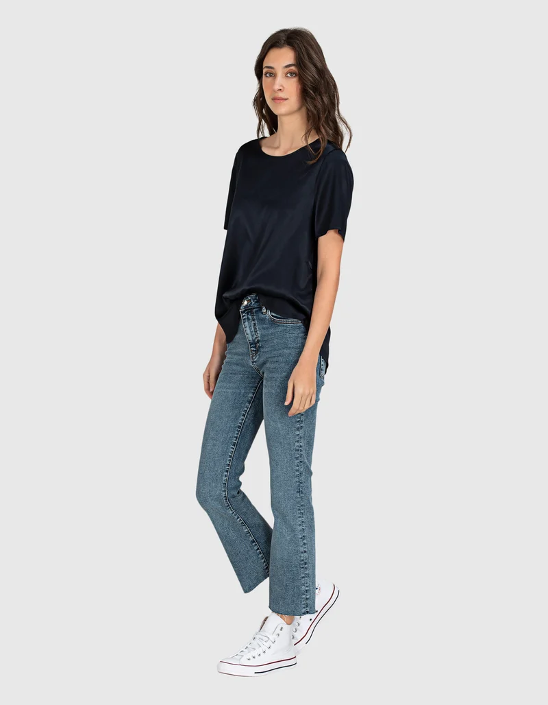 High-Rise Bootcut-Jeans