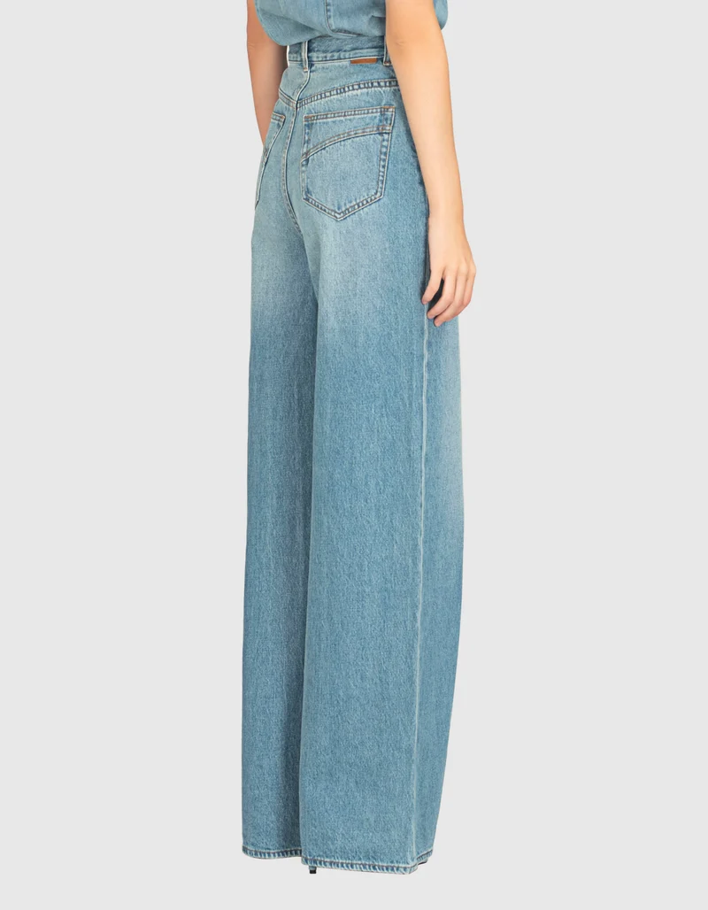 High-Rise Wide-Leg Jeans Crush