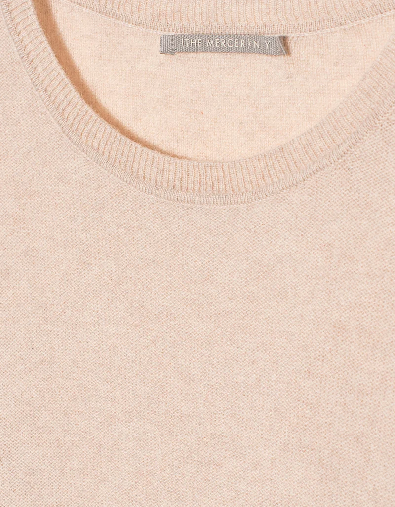 Kaschmirpullover mit Runhalsausschnitt