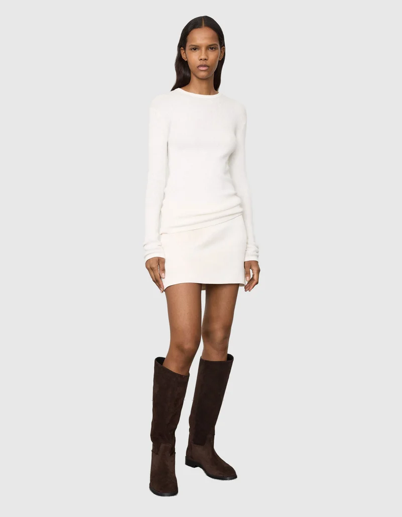 Geripptes Longsleeve Vivian mit Kaschmiranteil