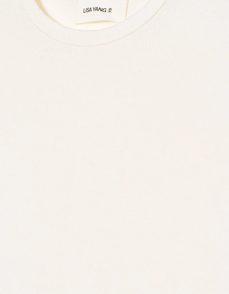 Geripptes Longsleeve Vivian mit Kaschmiranteil