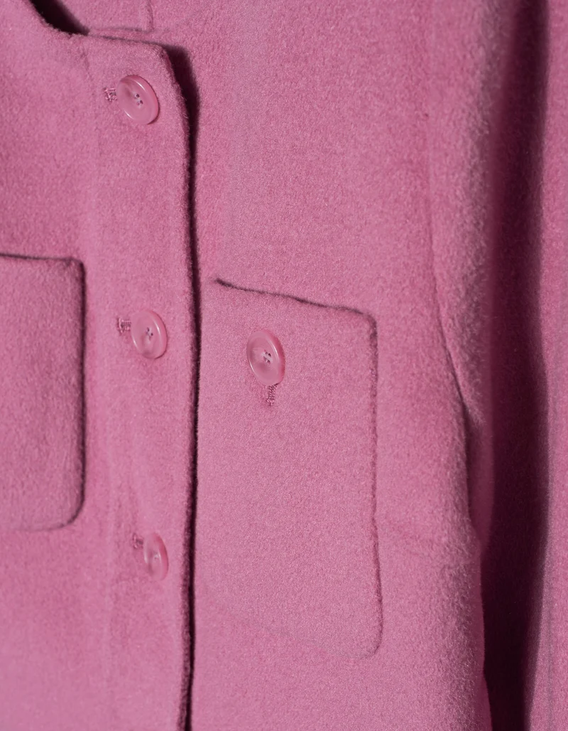 Woll-Kaschmir-Mix Blazer-Jacke mit Brusttaschen