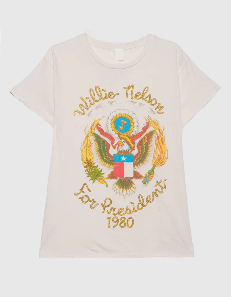 Bedrucktes T-Shirt im Destroyed-Look