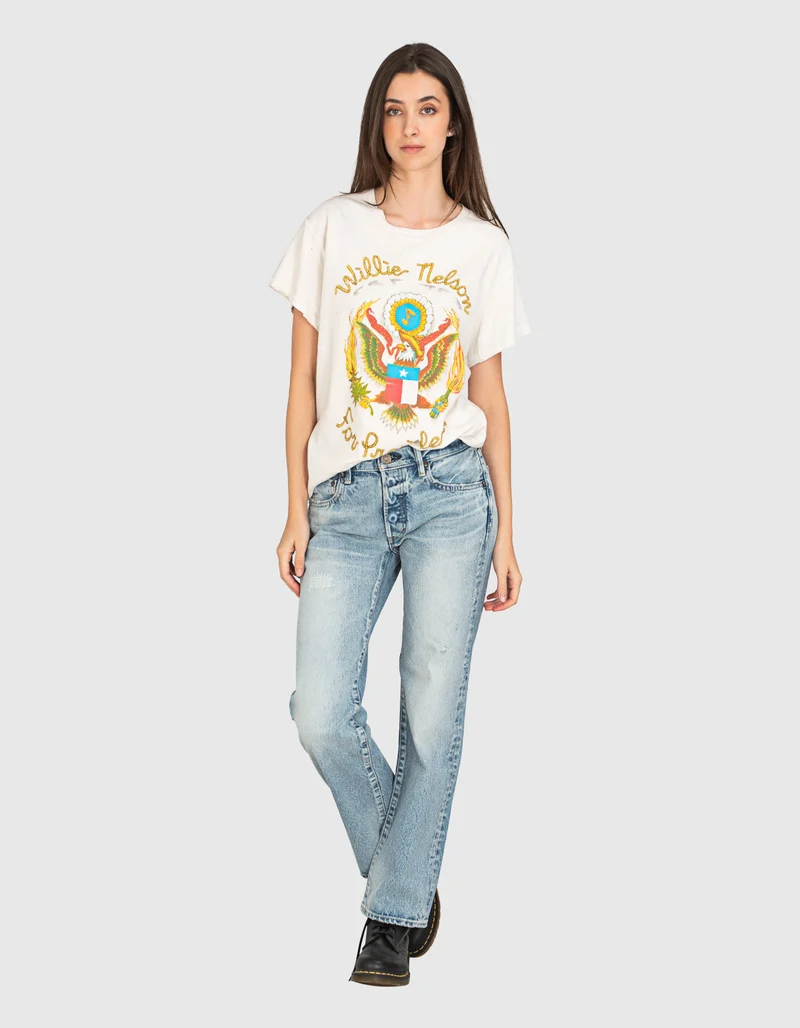Bedrucktes T-Shirt im Destroyed-Look