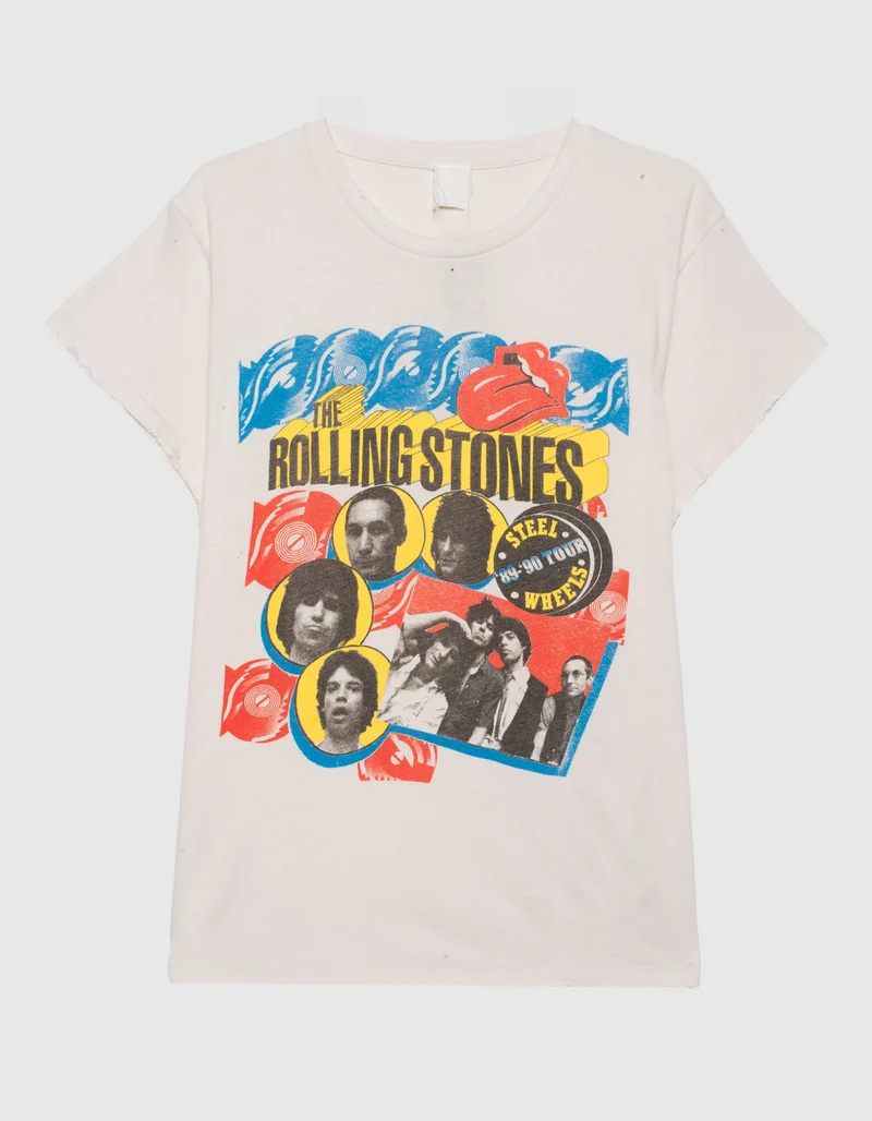 Bedrucktes Oversize T-Shirt im Destroyed-Look