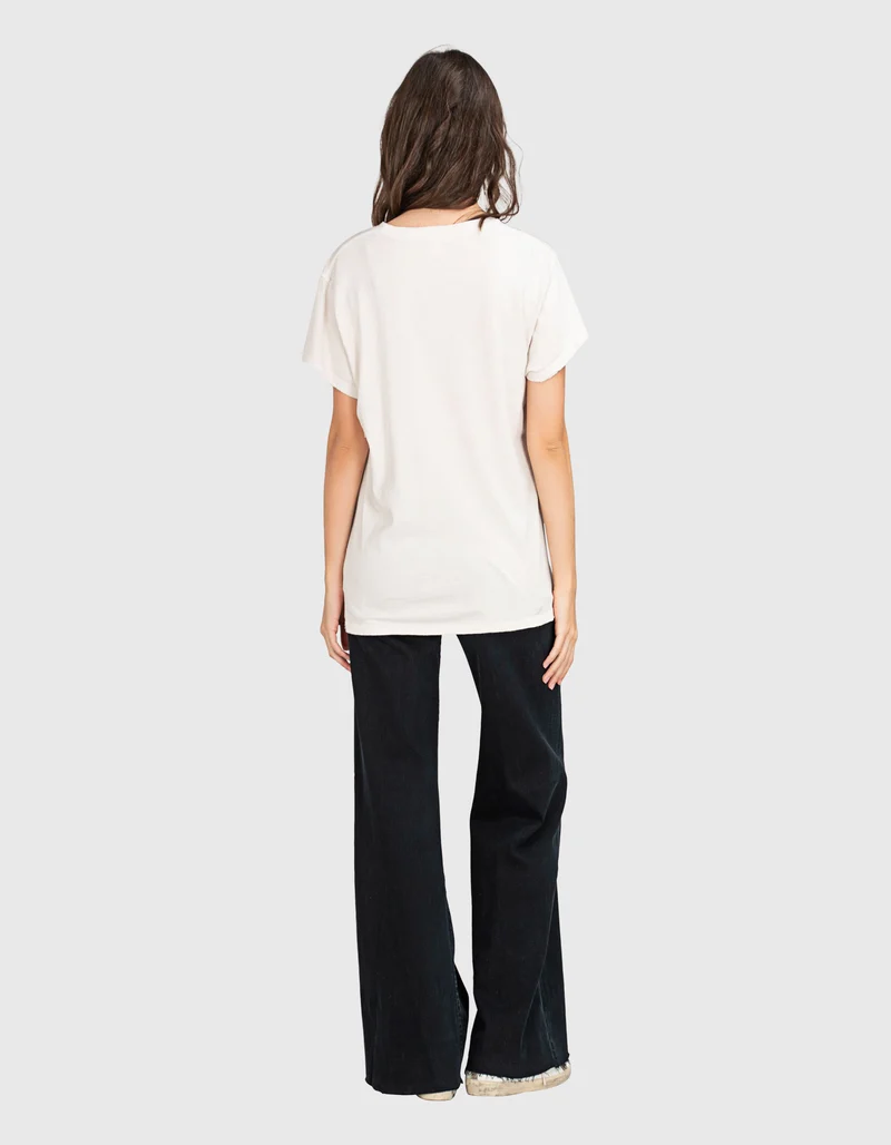 Bedrucktes Oversize T-Shirt im Destroyed-Look