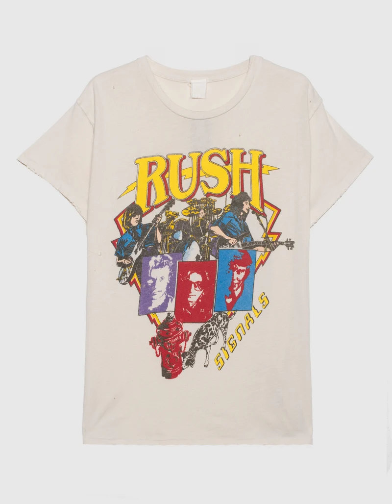 Bedrucktes Oversize T-Shirt im Destroyed-Look