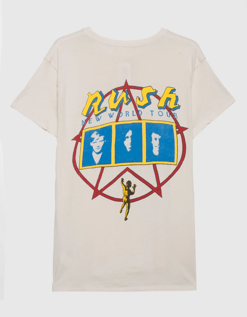 Bedrucktes Oversize T-Shirt im Destroyed-Look