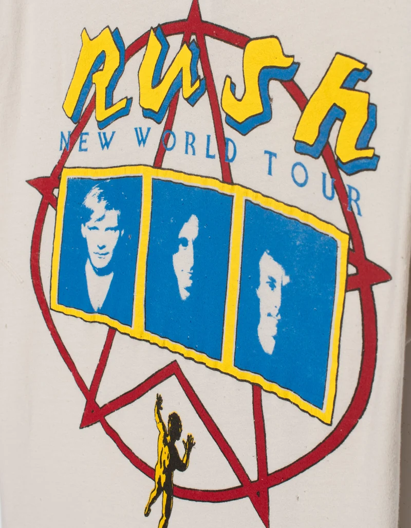 Bedrucktes Oversize T-Shirt im Destroyed-Look