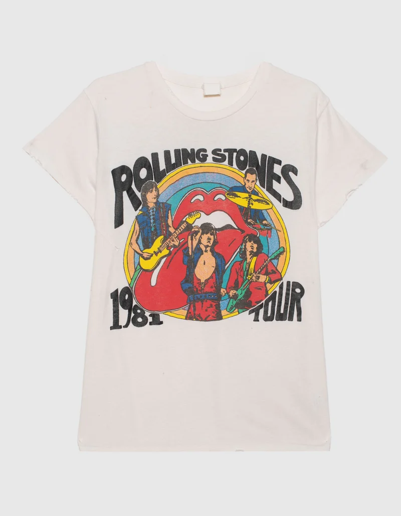 Bedrucktes Oversize T-Shirt im Destroyed-Look