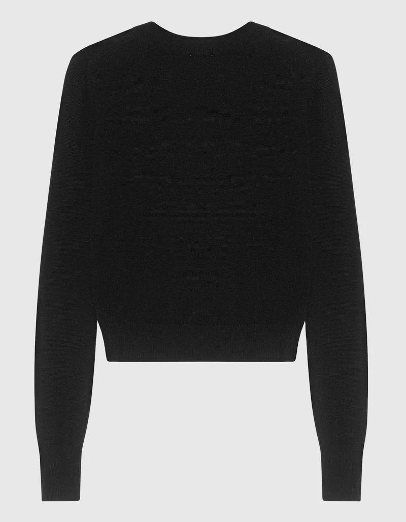 Kaschmirpullover mit Rundhalsausschnitt