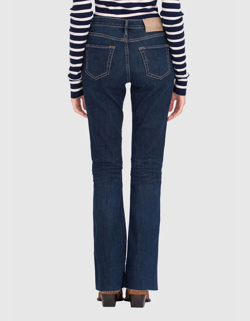 Bootcut Jeans Becca mit offenem Saum