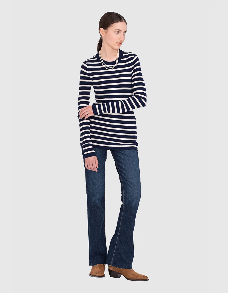 Bootcut Jeans Becca mit offenem Saum