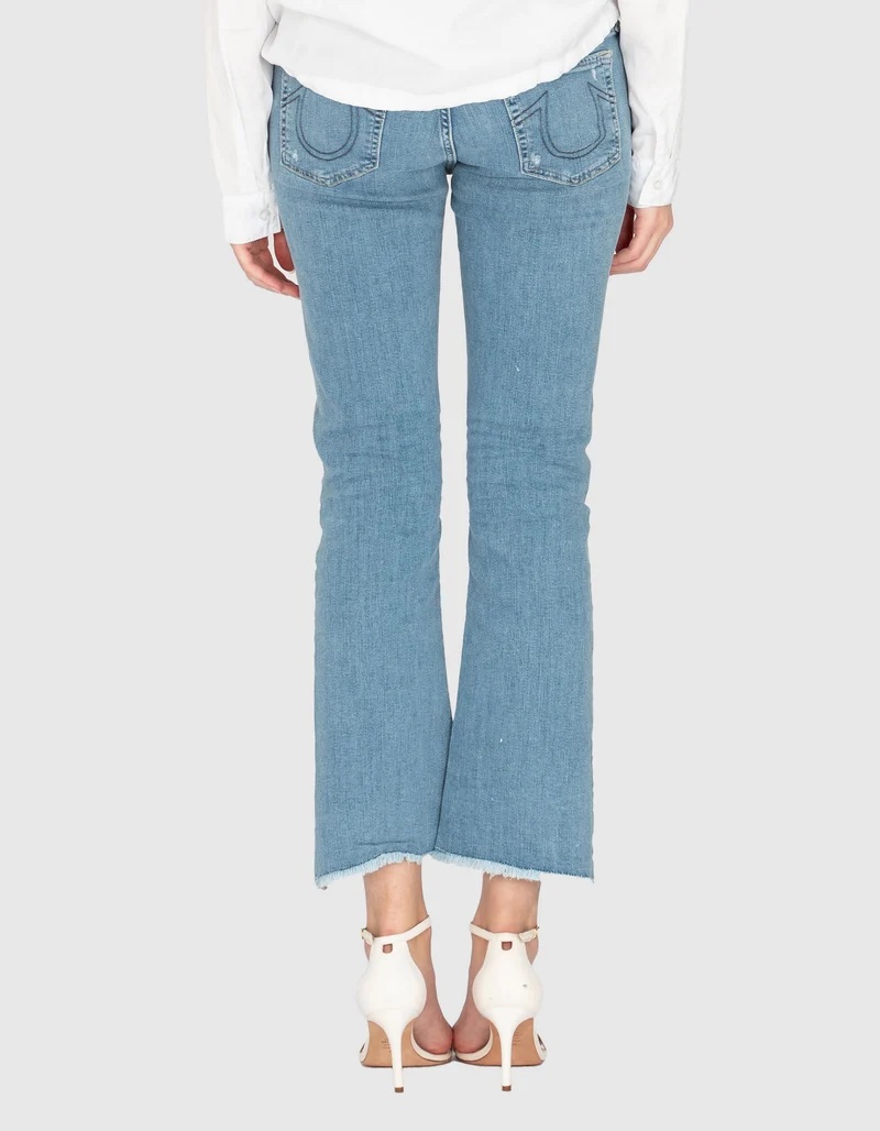 Kick-Flare Jeans Halle mit offenem Saum
