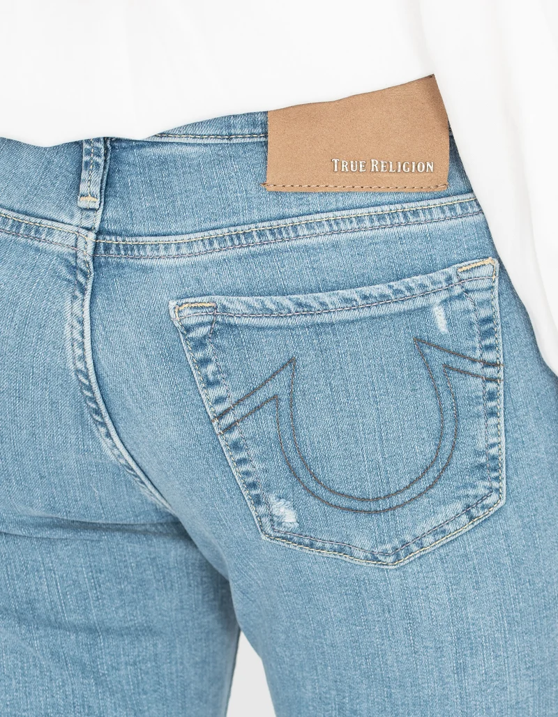 Kick-Flare Jeans Halle mit offenem Saum