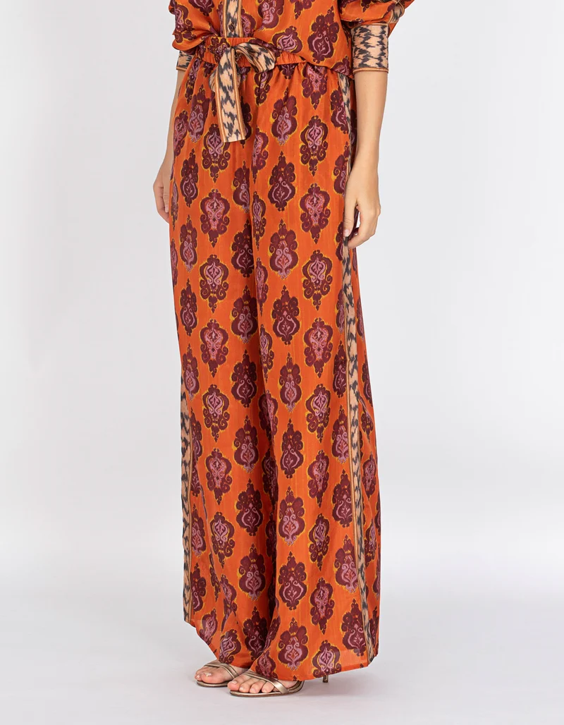 Wide-Leg Seiden-Hose Wylie