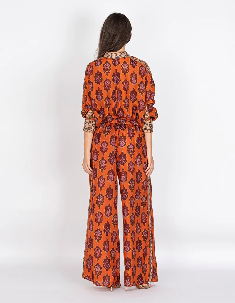 Wide-Leg Seiden-Hose Wylie