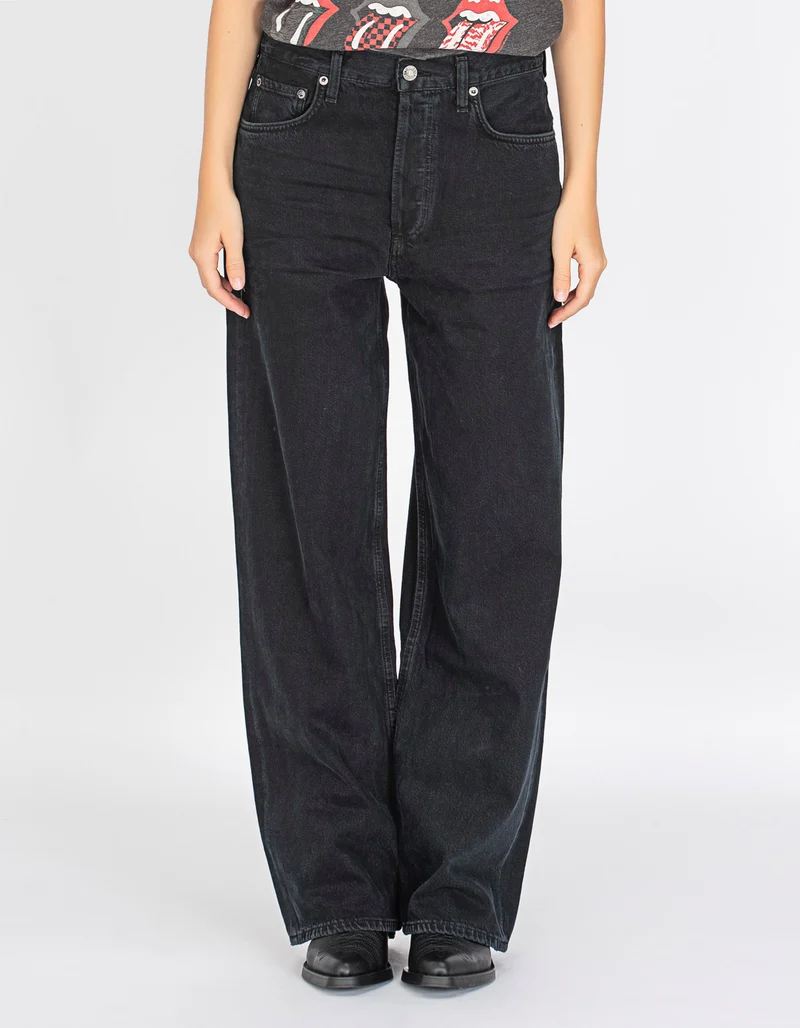 Wide-Leg Jeans Low Slung Baggy