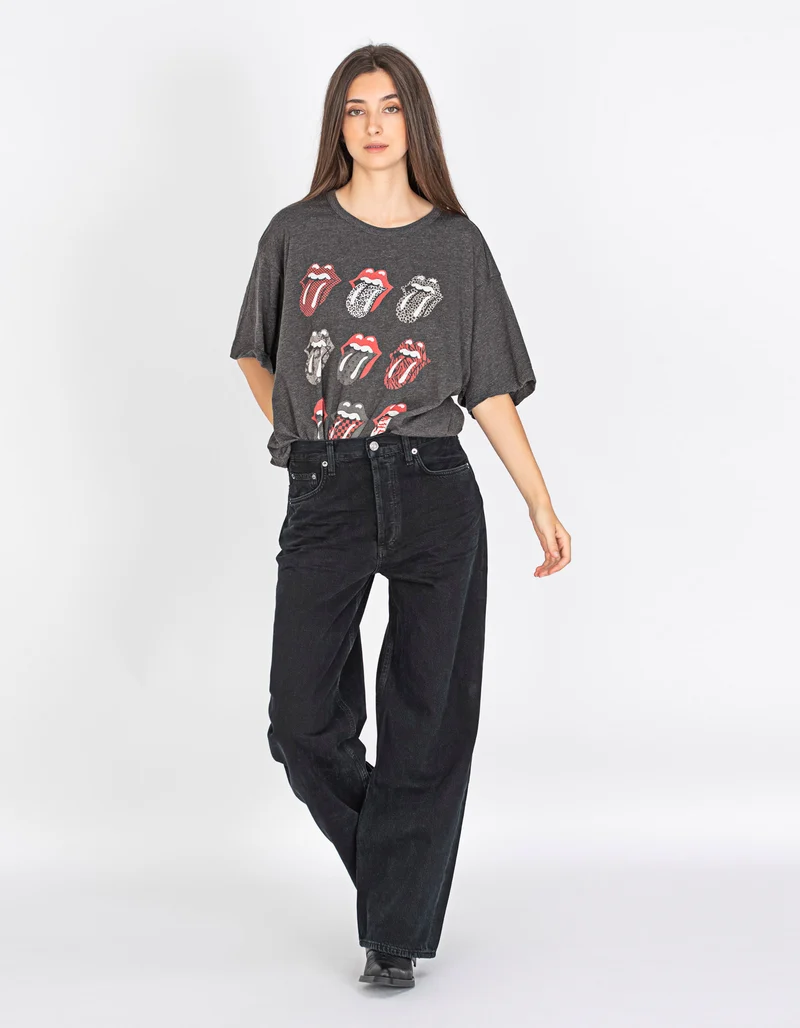 Wide-Leg Jeans Low Slung Baggy