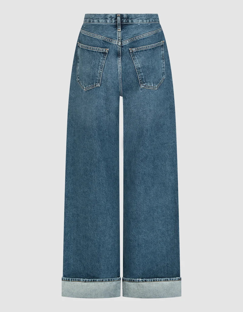 High-Rise Wide-Leg Jeans Dame