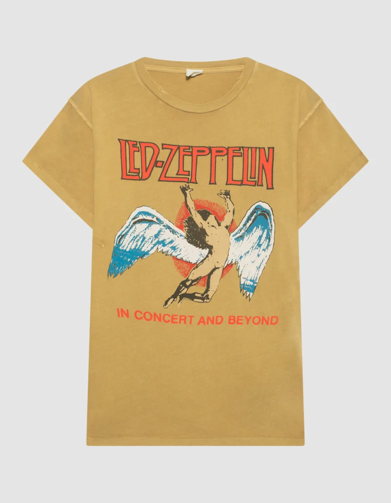 Bedrucktes Oversize T-Shirt im Destroyed-Look