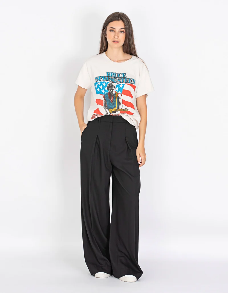 Bedrucktes Oversize T-Shirt im Destroyed-Look