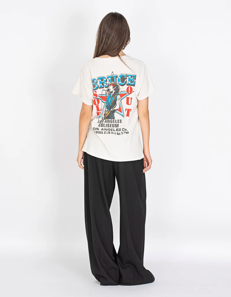 Bedrucktes Oversize T-Shirt im Destroyed-Look
