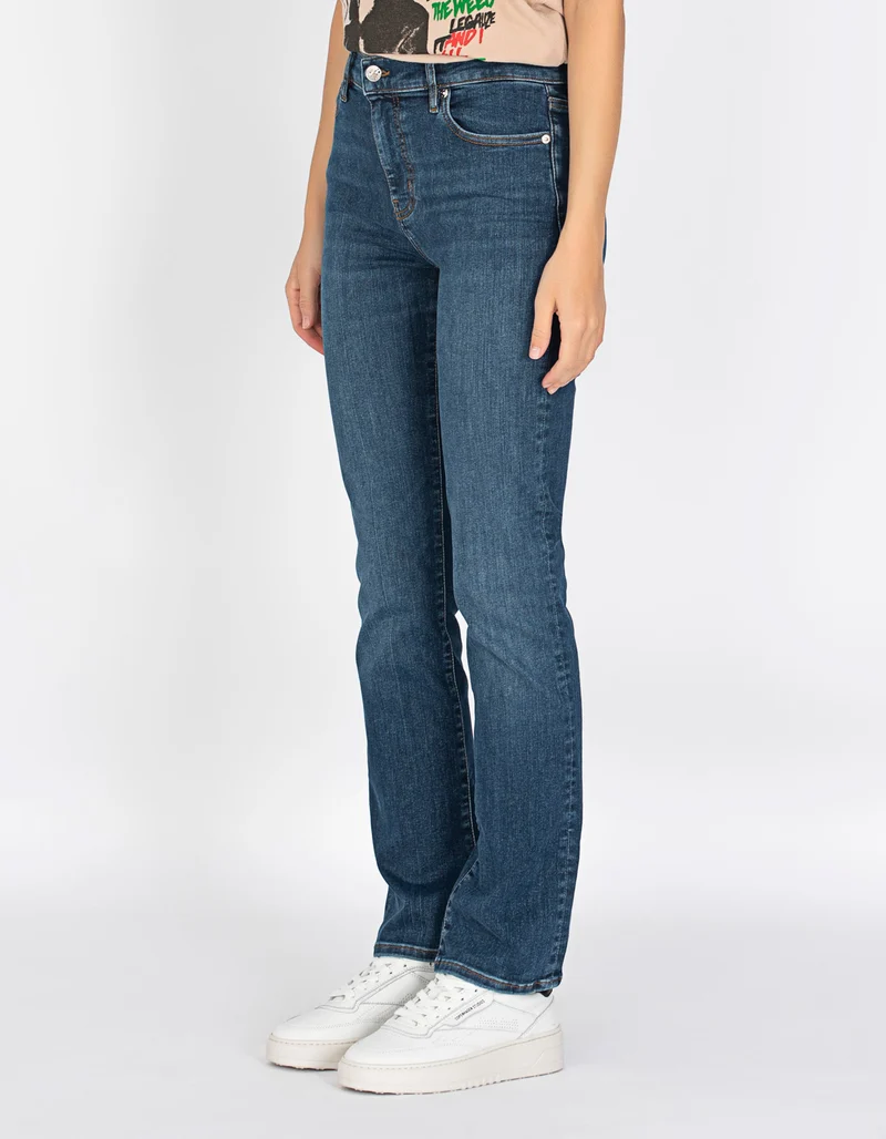 High-Rise Straight-Leg Jeans