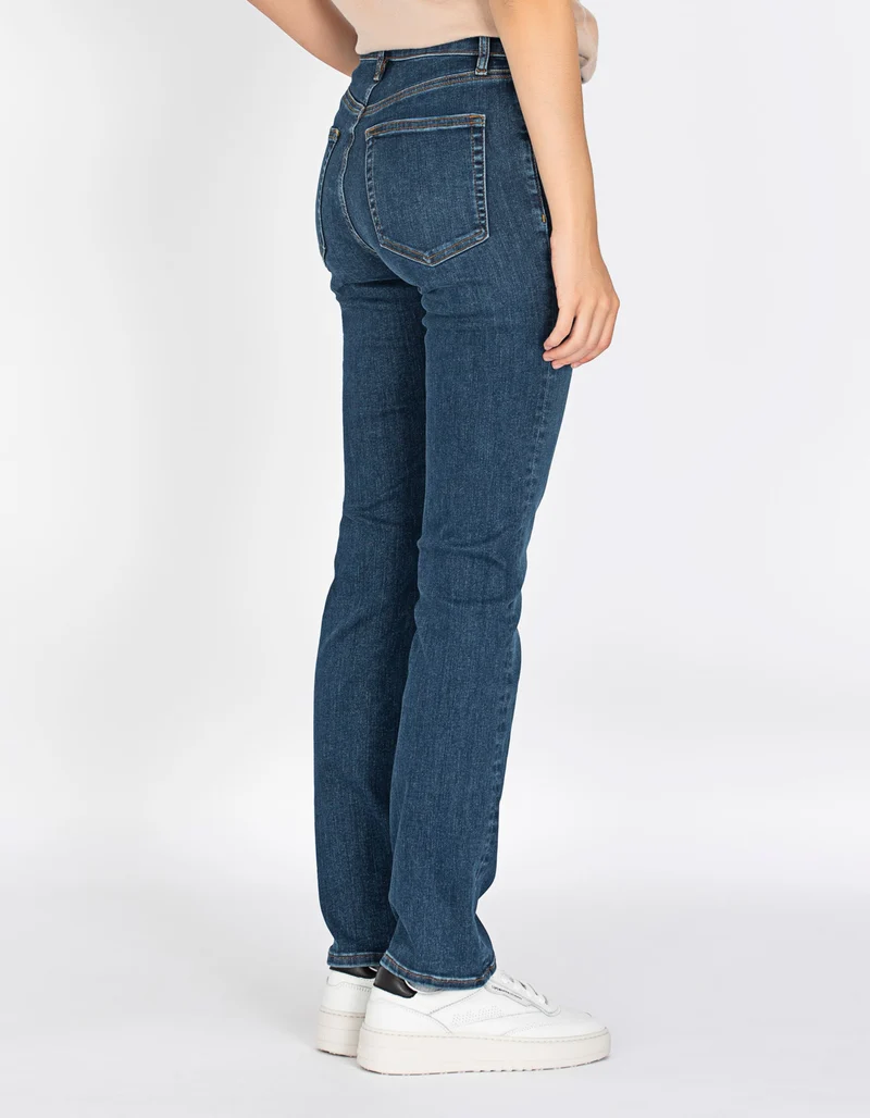 High-Rise Straight-Leg Jeans