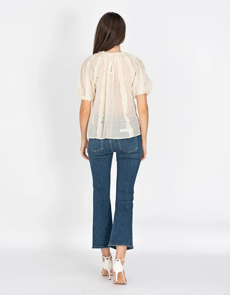 High-Waist Bootcut Jeans