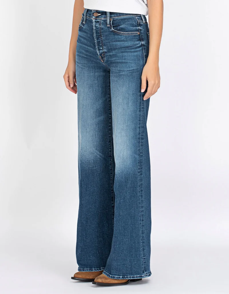 Wide-Leg High-Rise Jeans