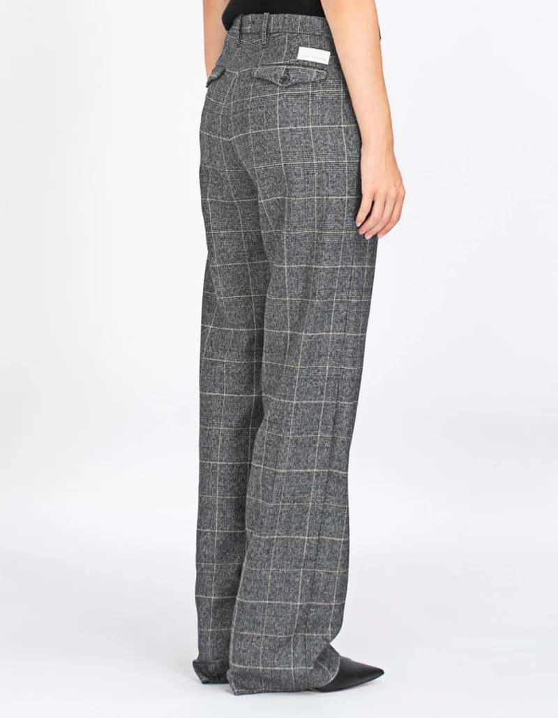 Woll-Chino Hose mit Effektgarn