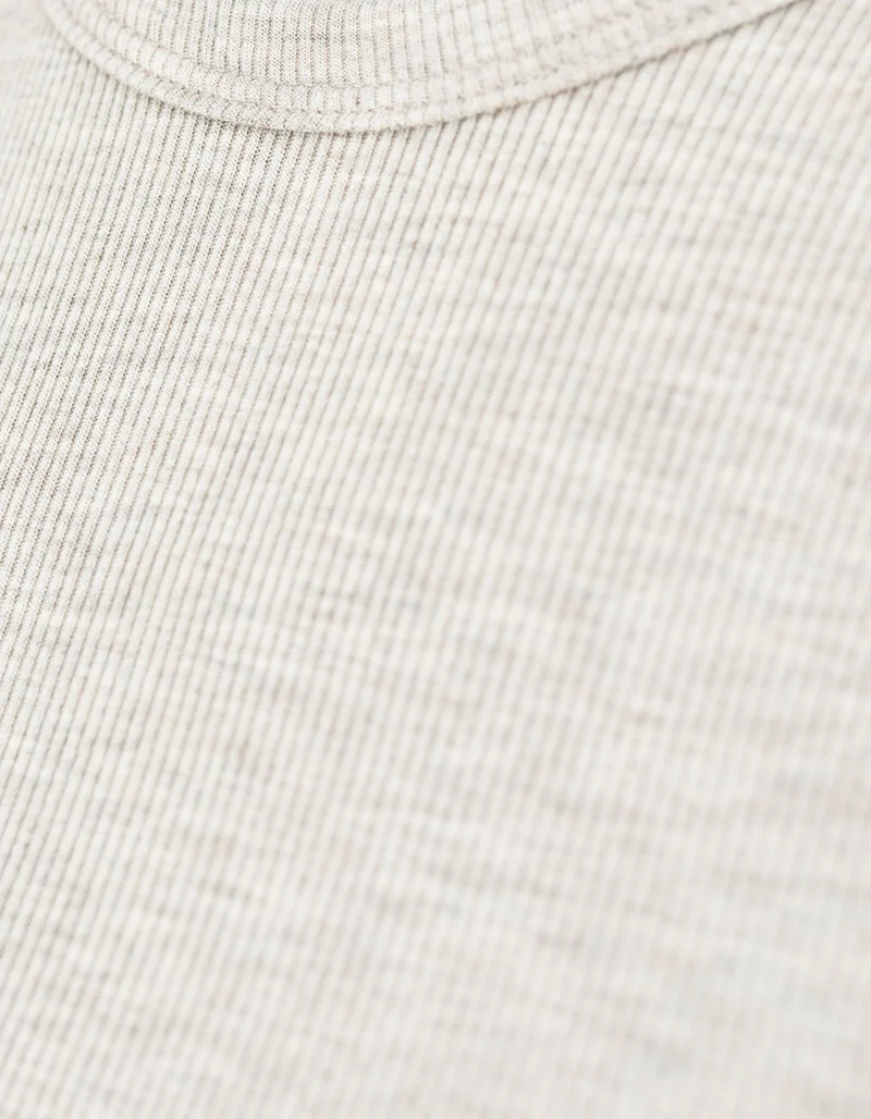 Geripptes Cropped T-Shirt Baby