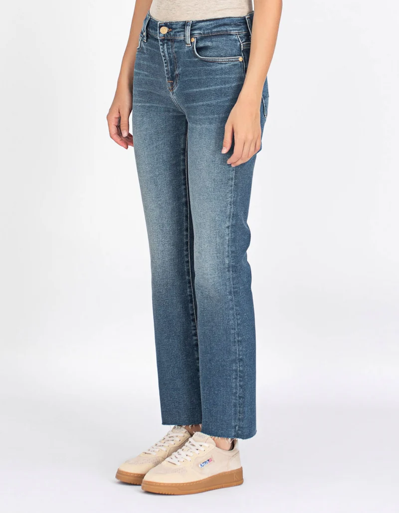 Mid-Rise Ankle Bootcut Jeans Daisy
