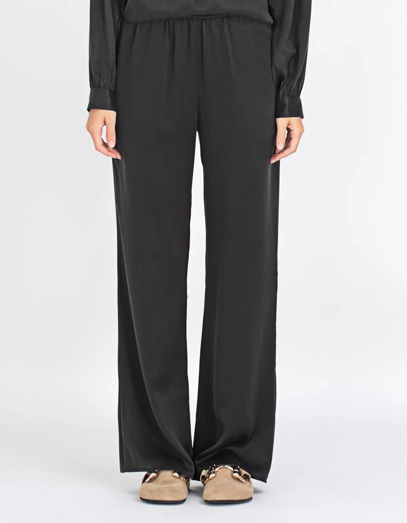 Wide-Leg Seiden-Hose Bella