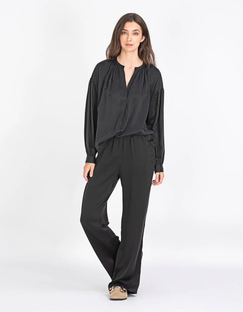 Wide-Leg Seiden-Hose Bella