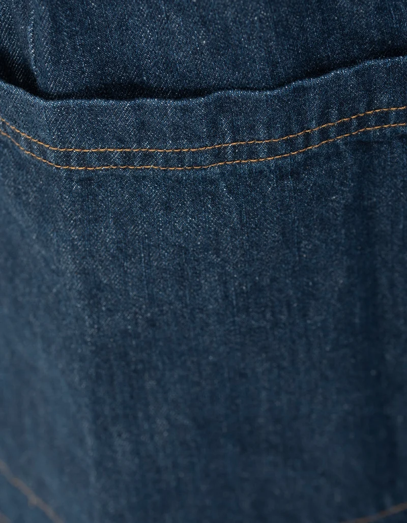 Jeans-Wickel-Minirock mit Gürtel