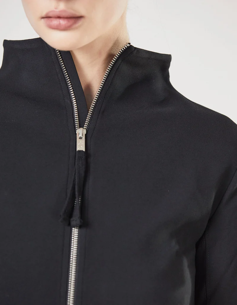 Cropped Zipper-Jacke