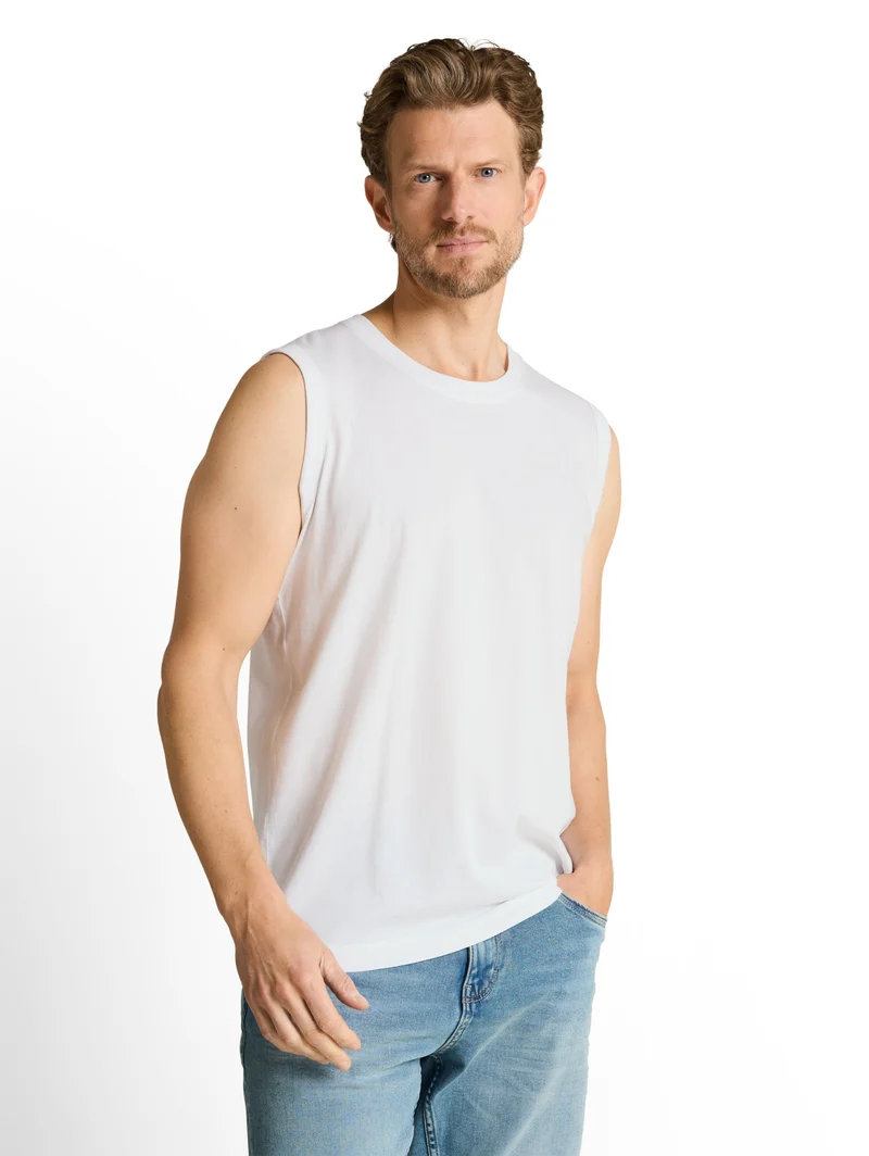 printed tanktop, White