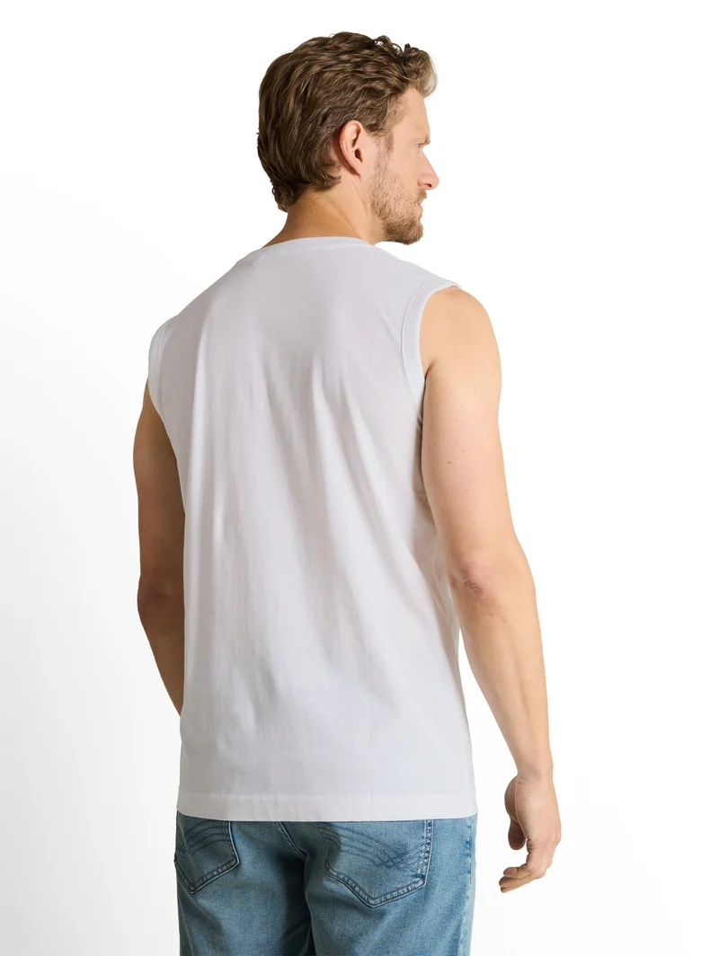 printed tanktop, White