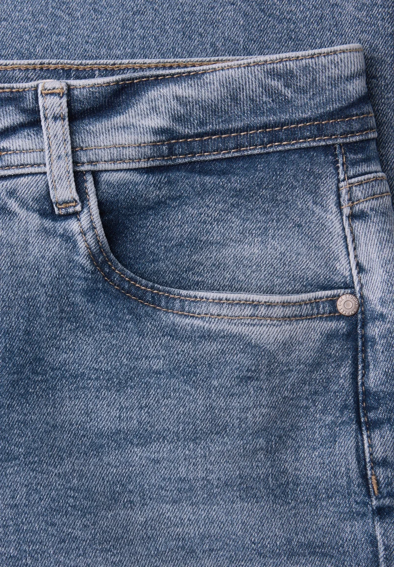 Studio Style Straight Leg,mw,m, Medium Blue Authentic wash