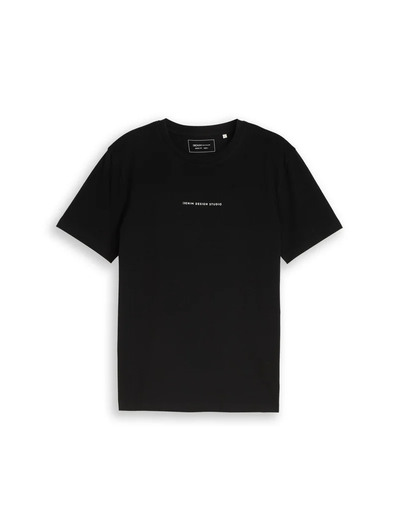 printed t-shirt, Black